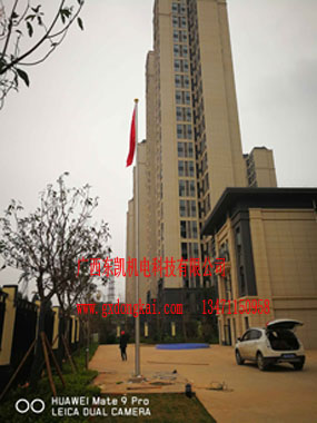 五象新區綠地國際花都12米錐形旗桿-1