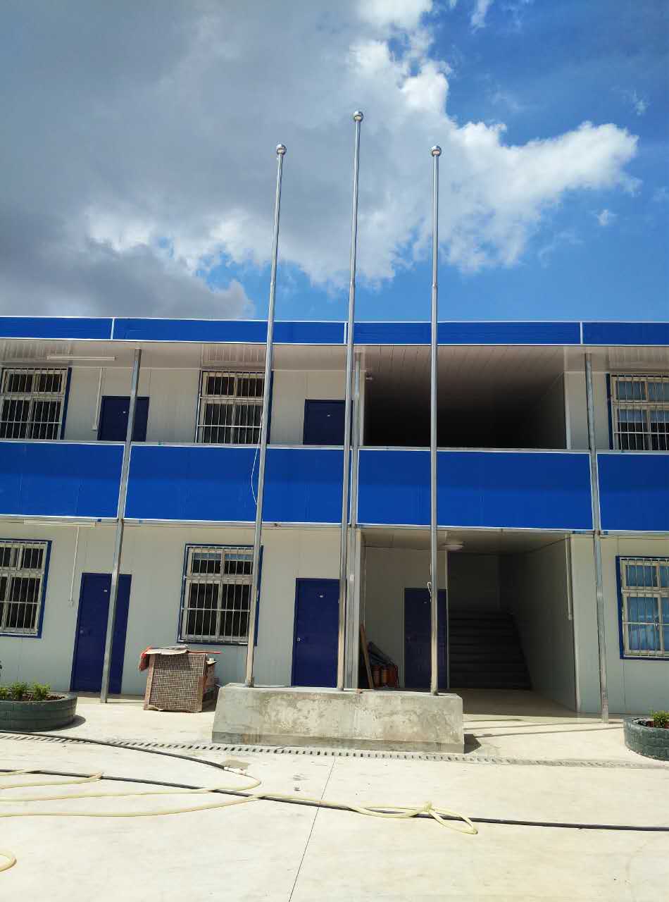 建工城項目工地旗桿-1