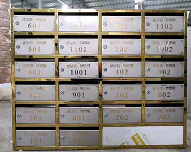 玫瑰金、鈦金信報箱-2